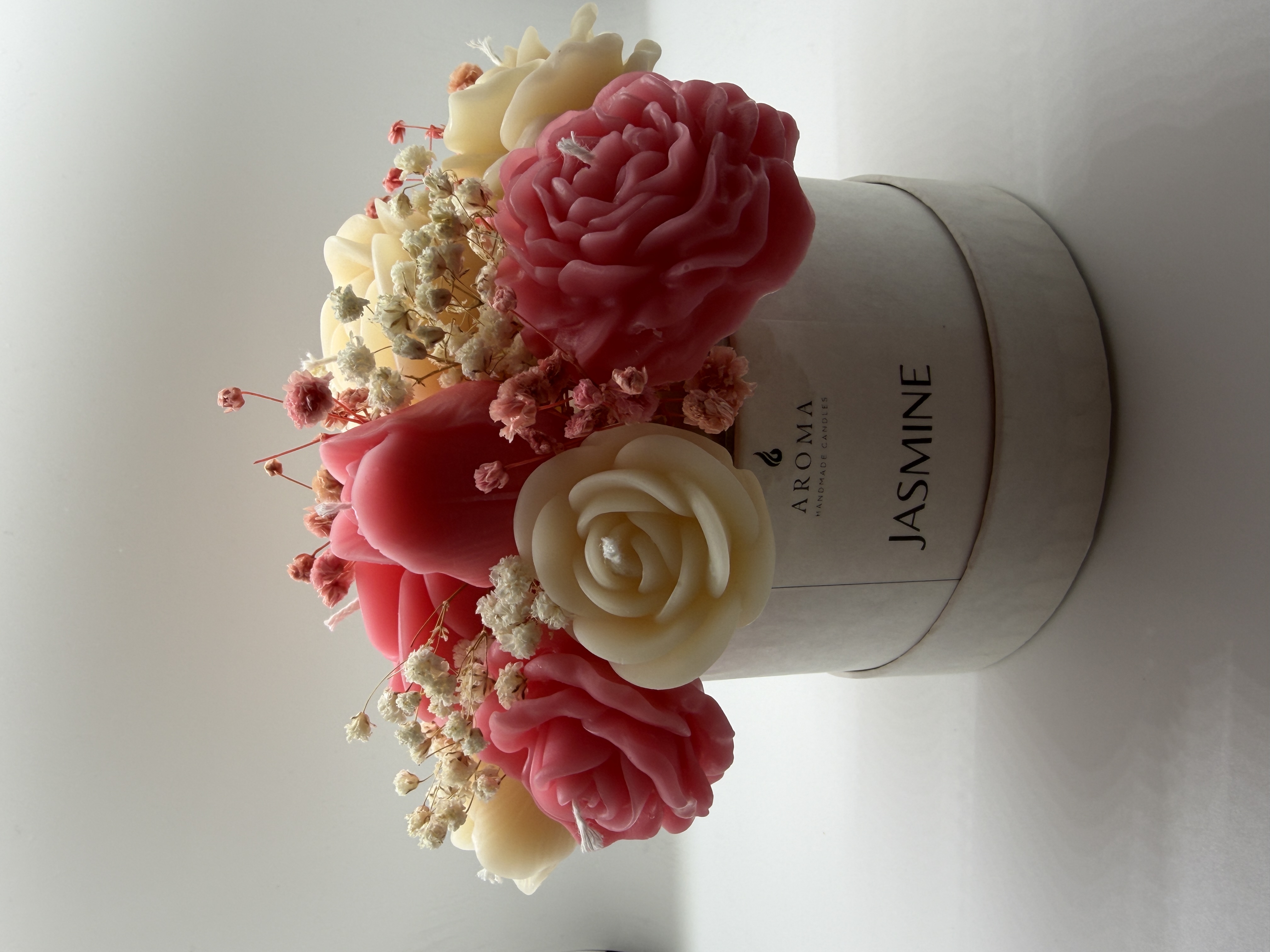 Personalized candle bouquet